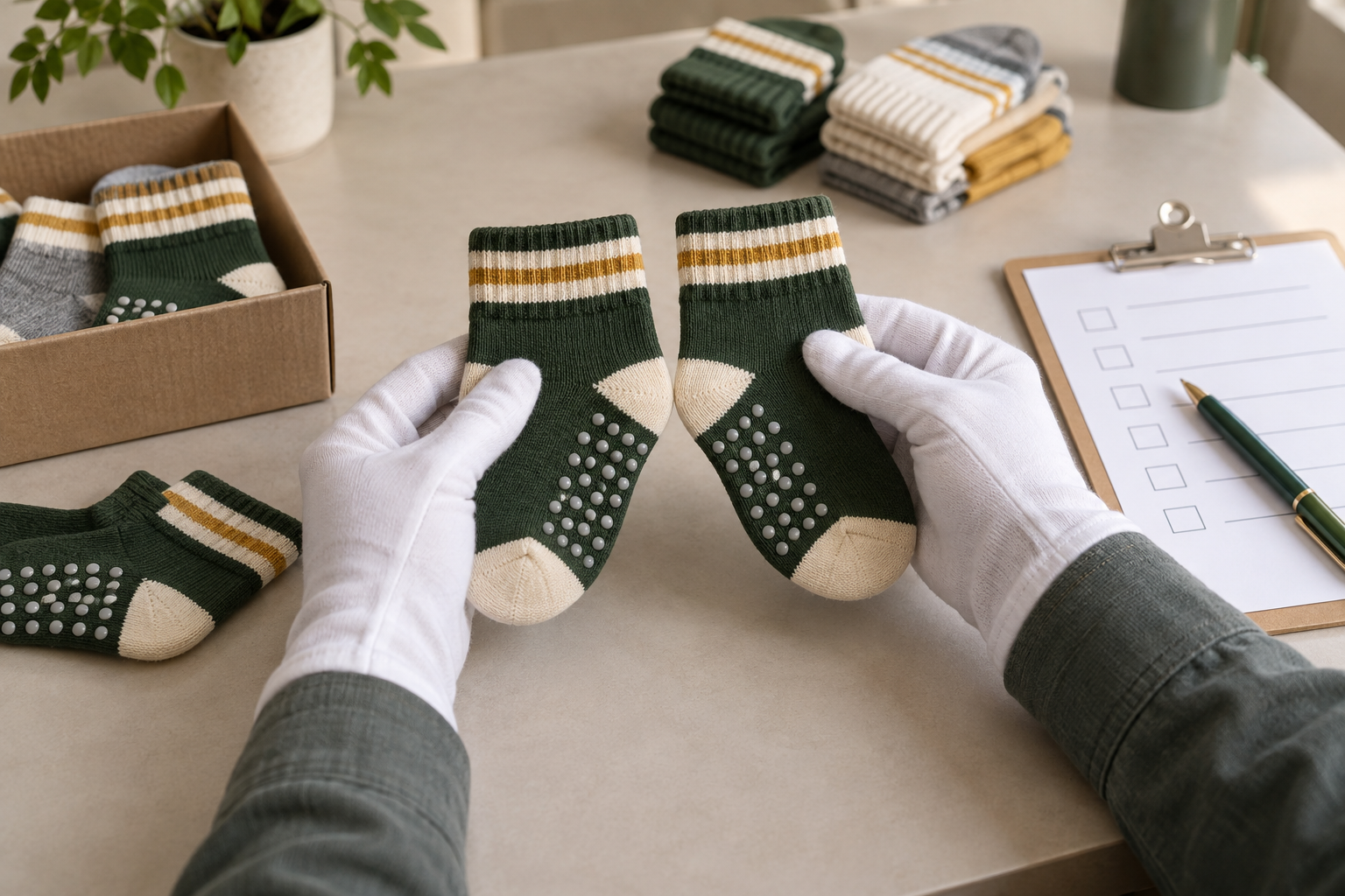 Illustrative toddler grip sock pair and sole-grip consistency review