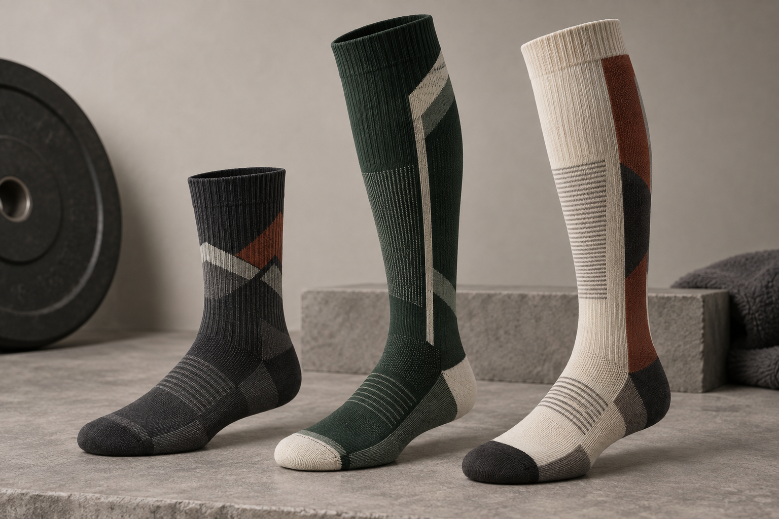 Illustrative custom weightlifting sock range for strength brands and gyms