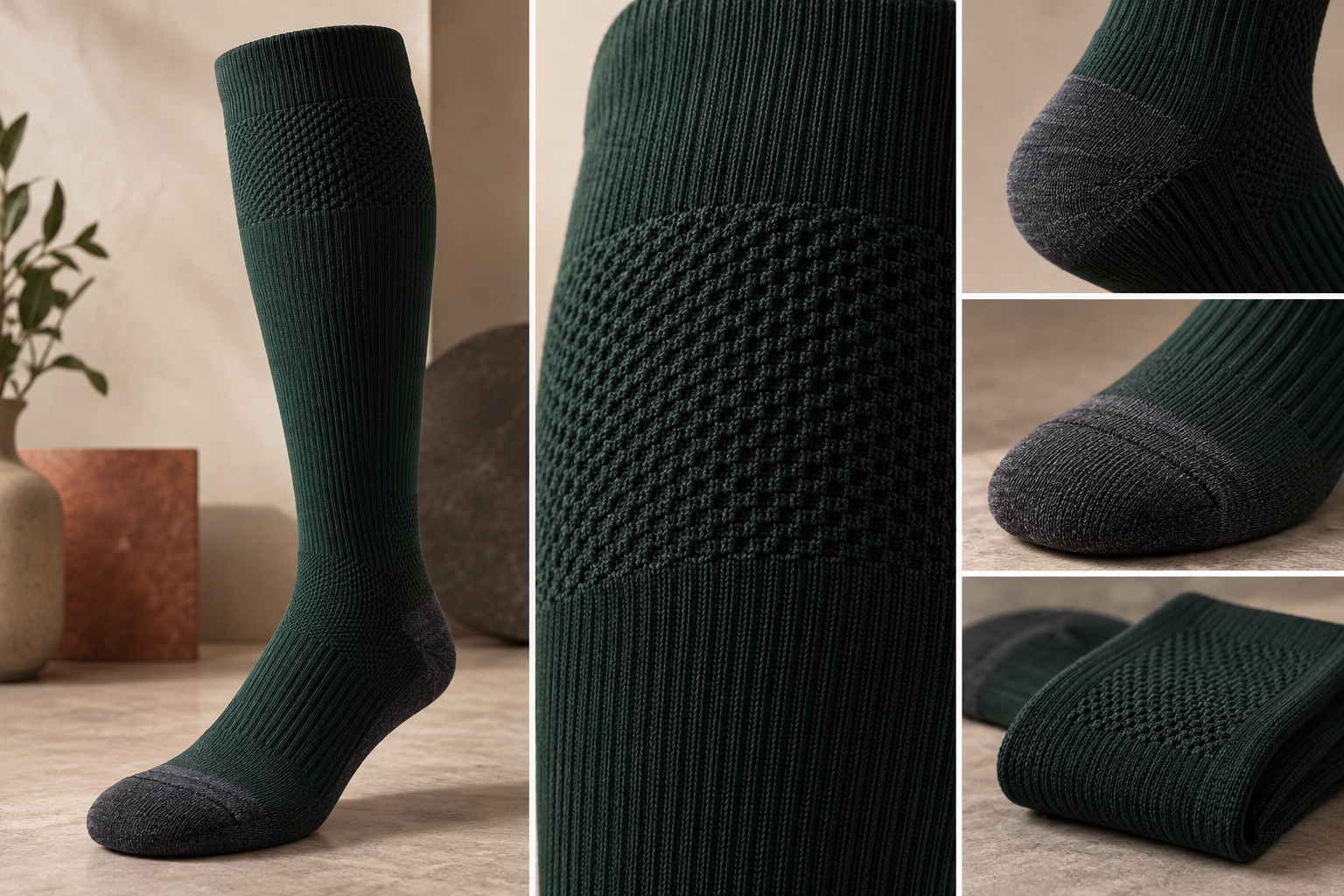 Illustrative selected shin-knit panel direction