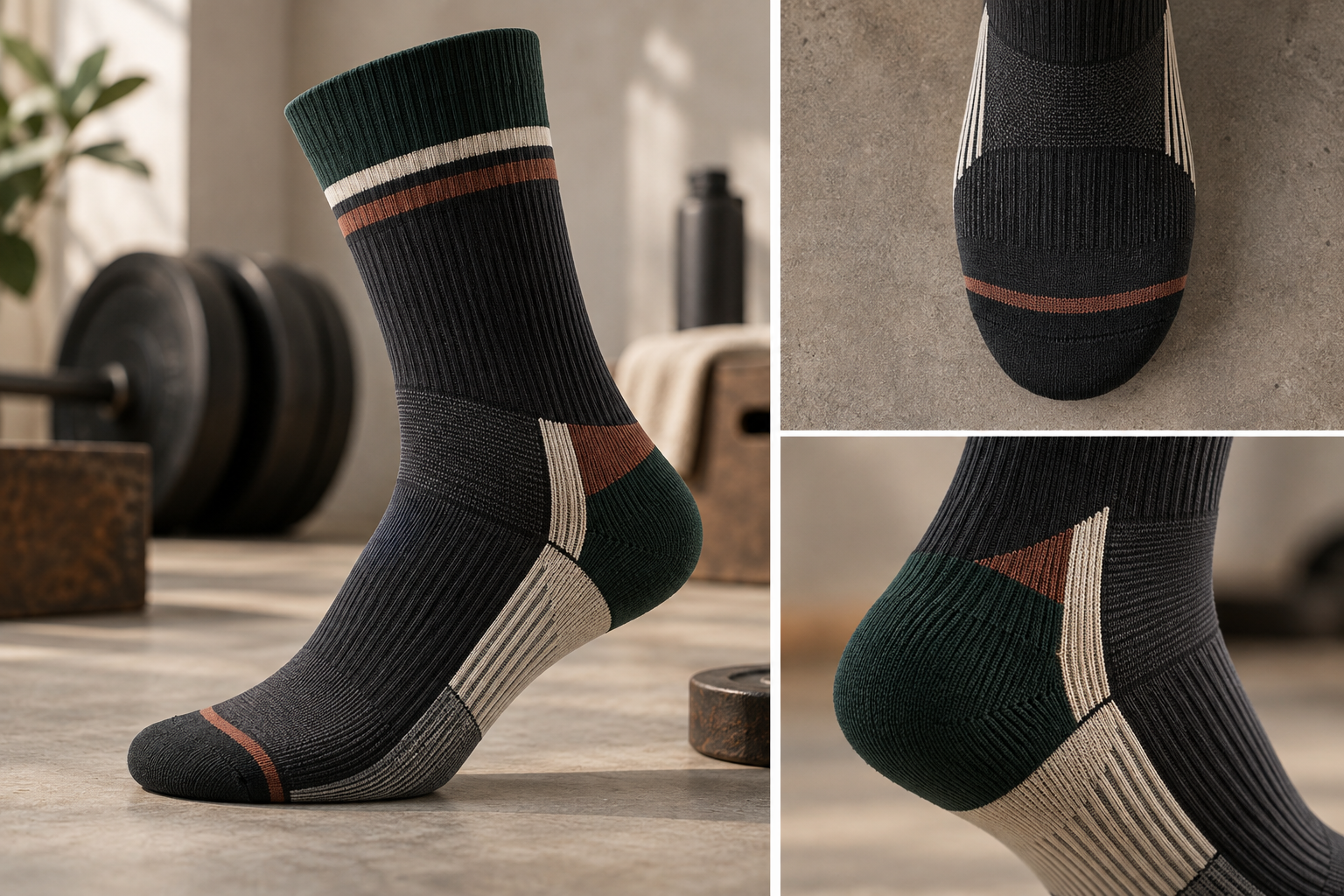 Illustrative low-bulk instep and foot-profile direction