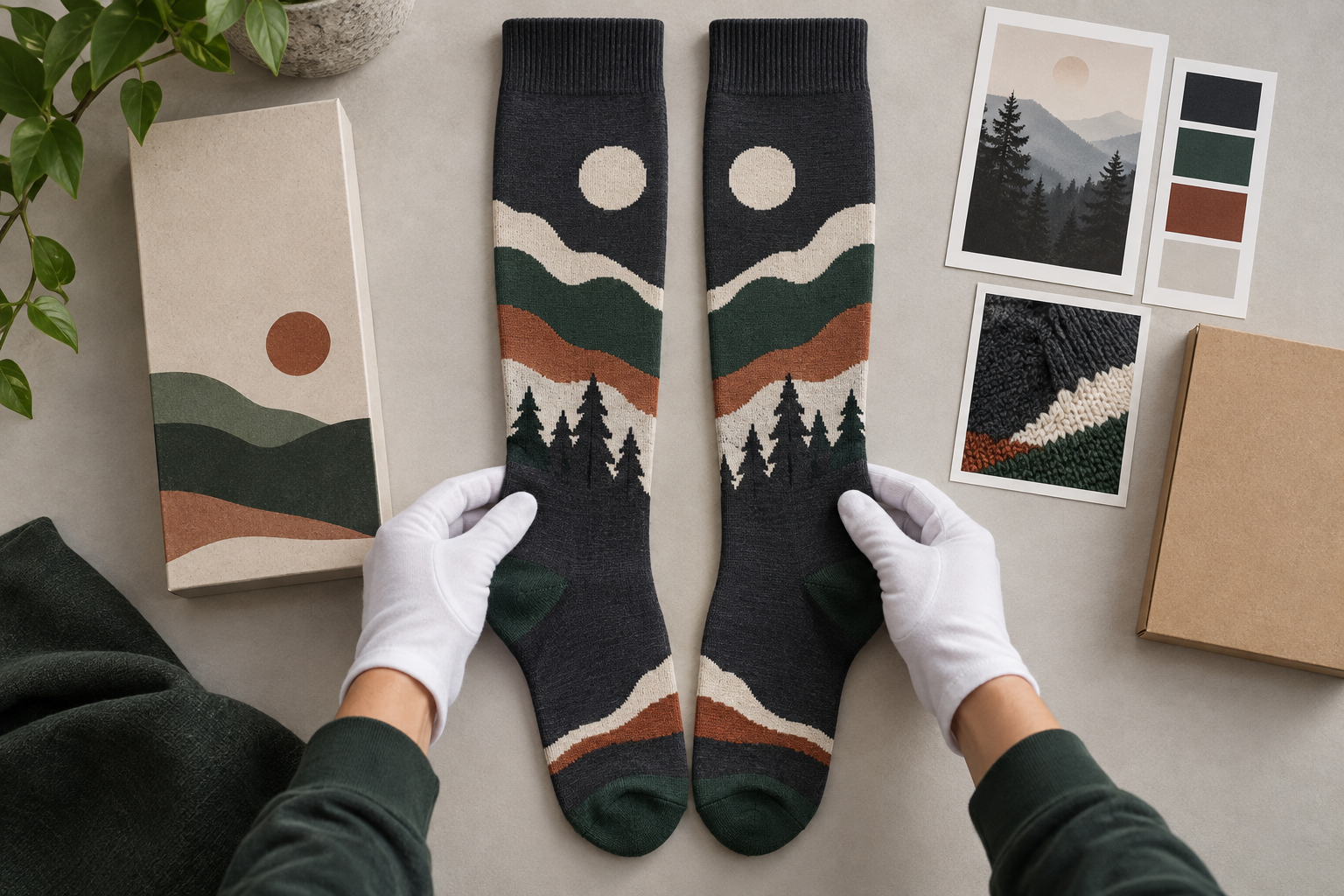 Illustrative weightlifting sock pair and specification review