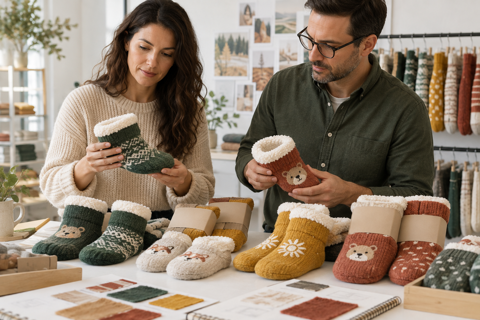 Illustrative adult children’s retailer range-planning scene