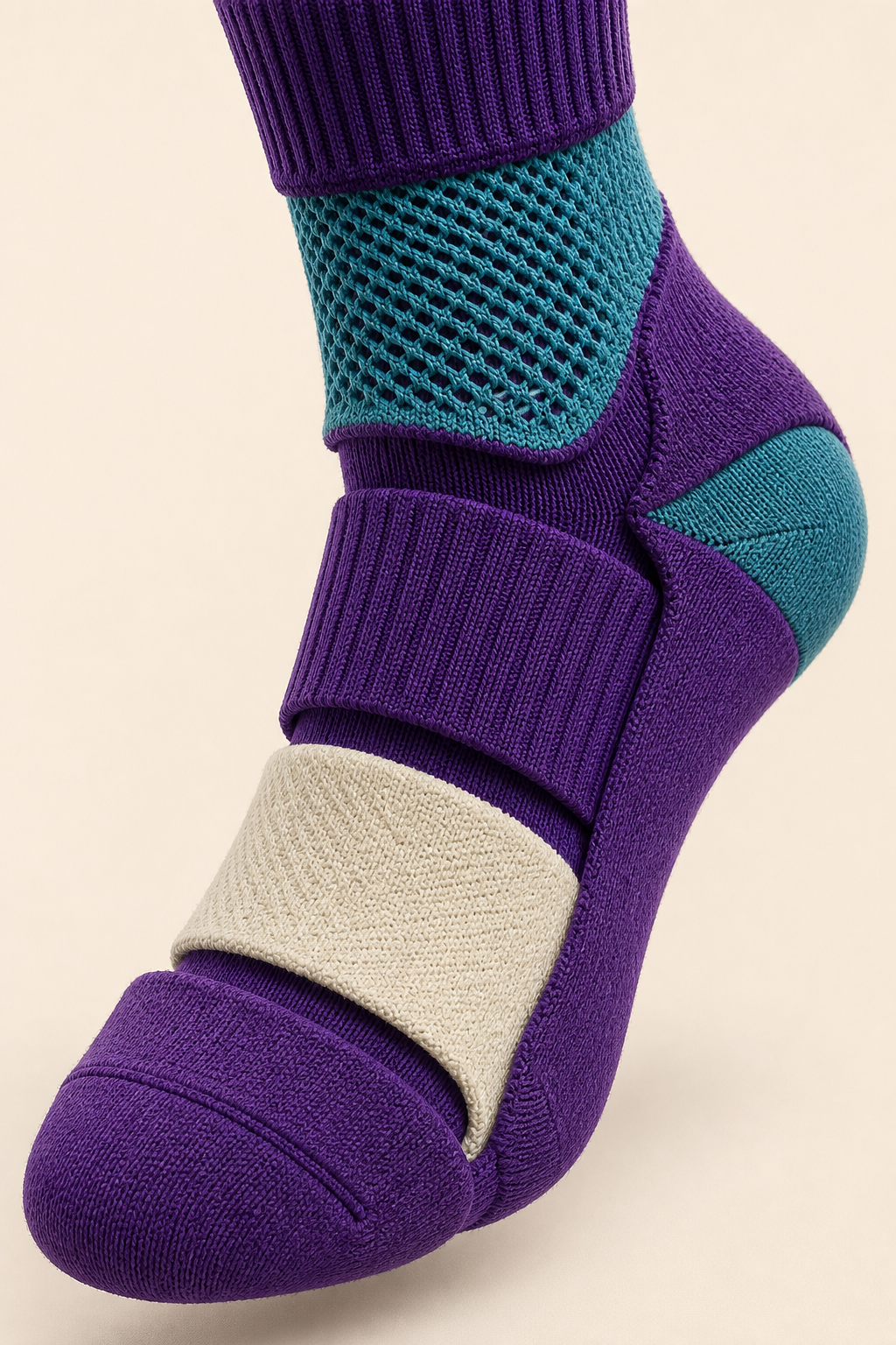 Generated illustrative cheer knit construction detail