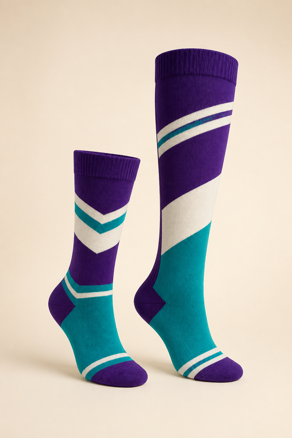 Generated illustrative custom cheer sock concept