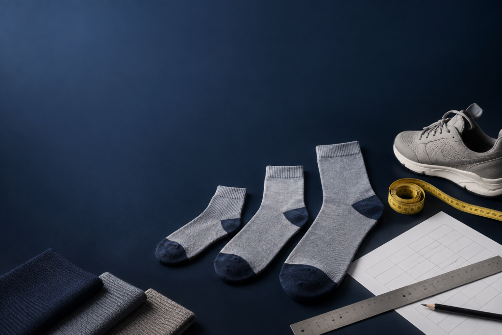 Custom Sock Size Grading: How Buyers Set Sizes and Tolerances