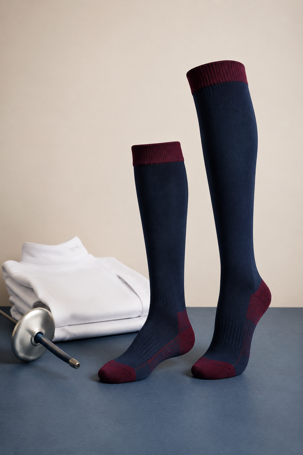 Generated illustrative custom fencing sock concept