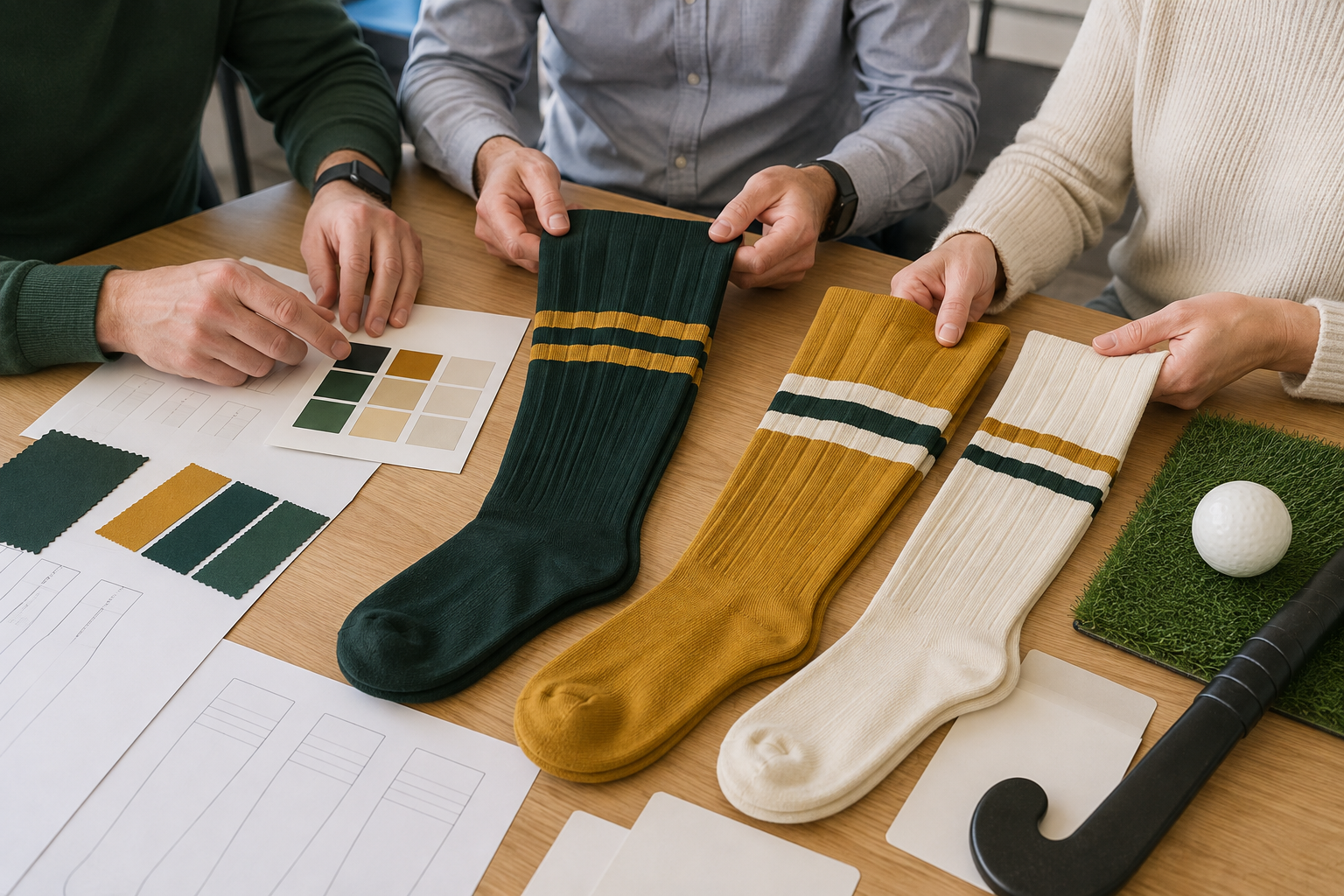 Discuss a custom ski sock project