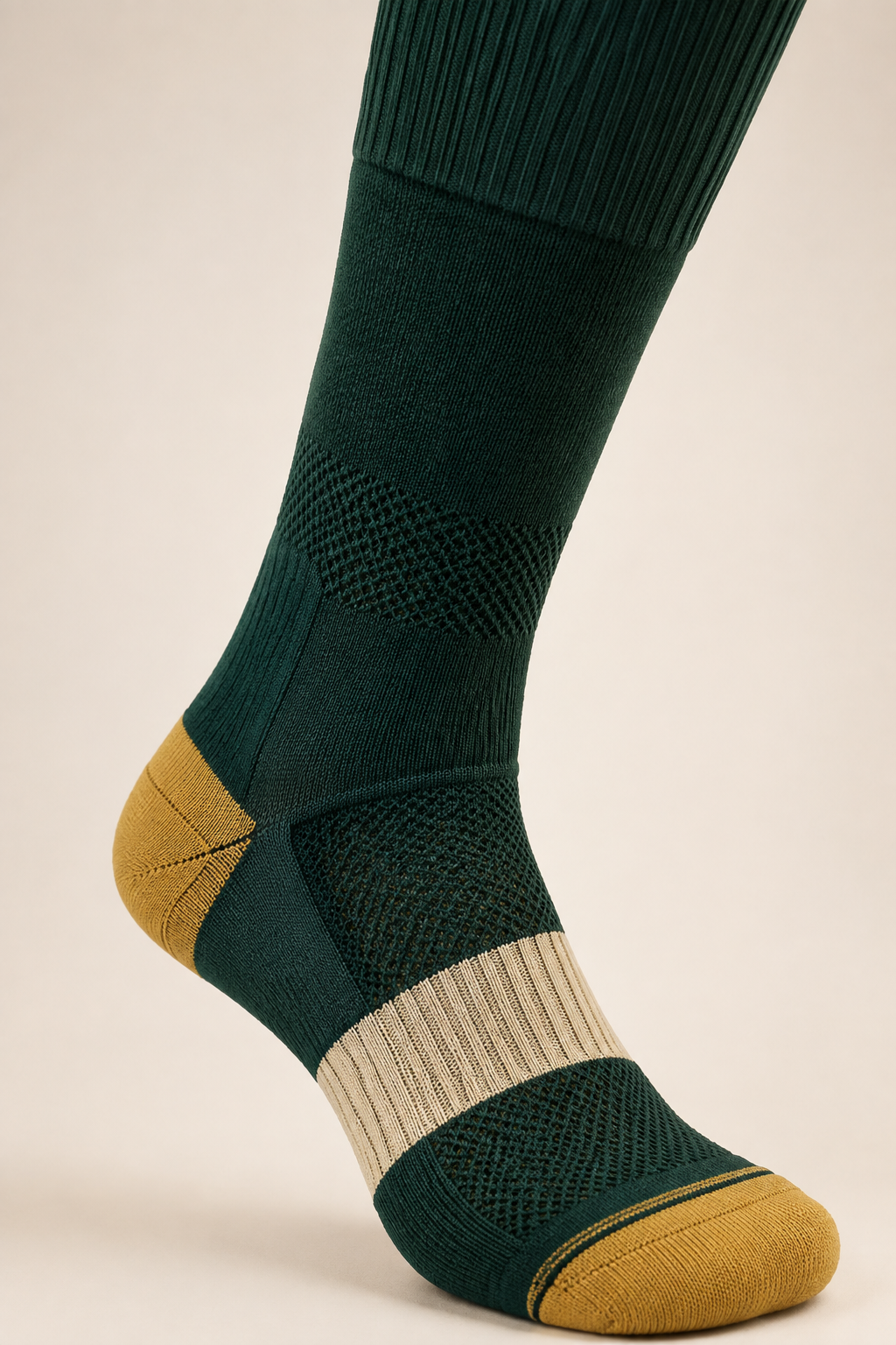 Generated illustrative field hockey knit construction detail