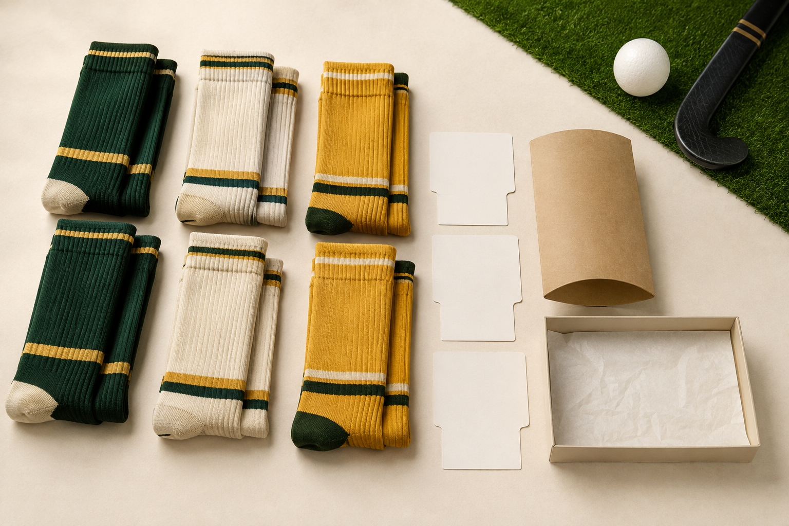 Generated illustrative field hockey packaging concept