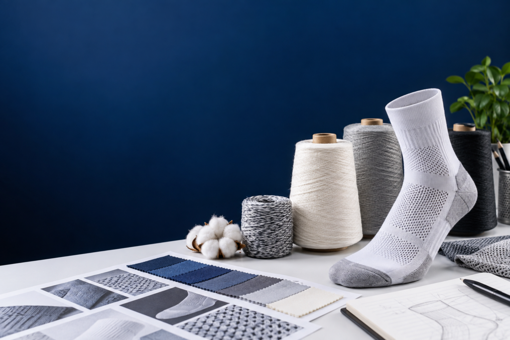 How to Choose Yarn for Breathable Custom Athletic Socks