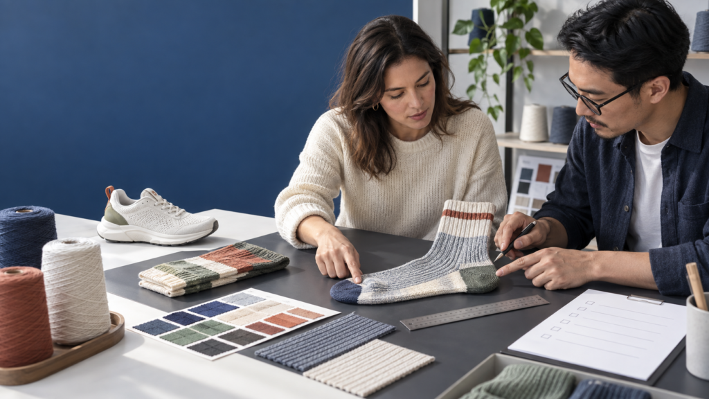 How to Give Useful Feedback on a Custom Sock Sample