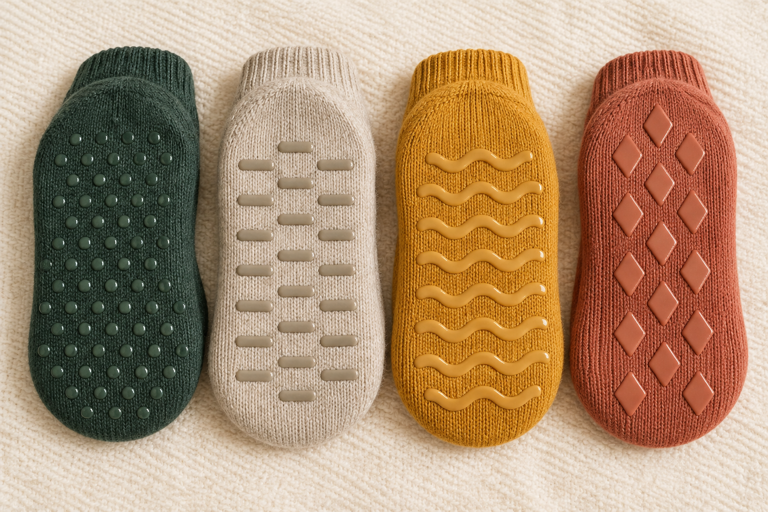 Illustrative dot bar wave and geometric grip options