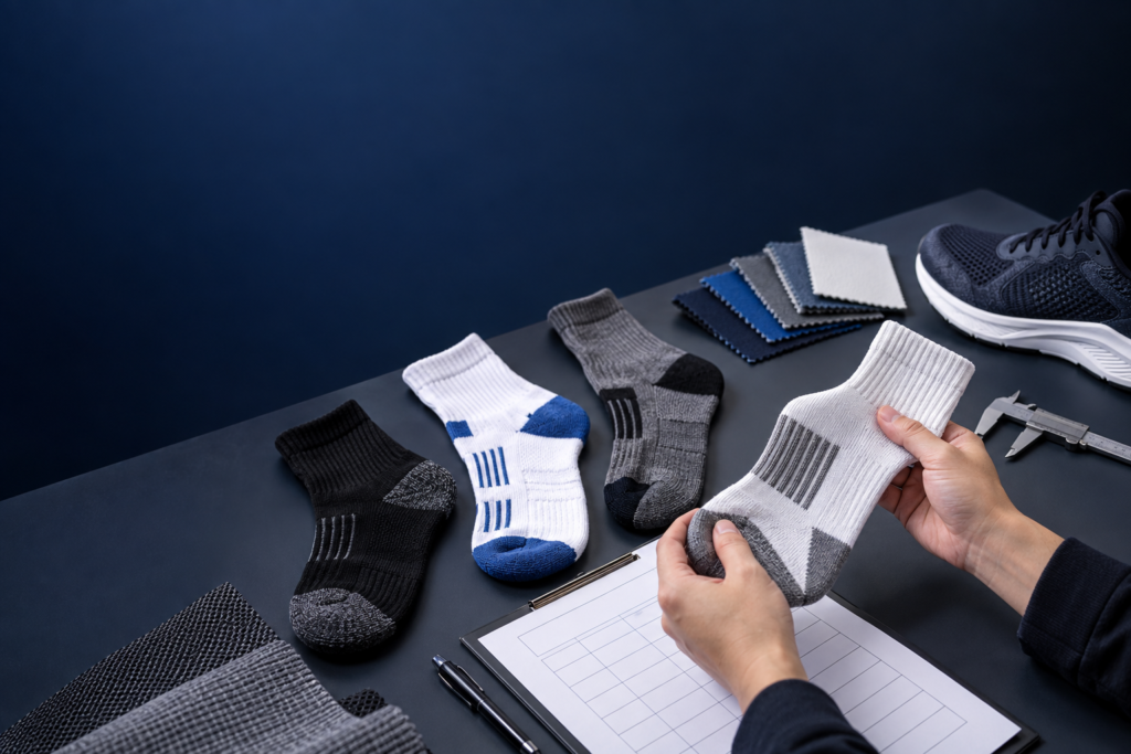 What Should Buyers Check in a Custom Athletic Sock Sample?