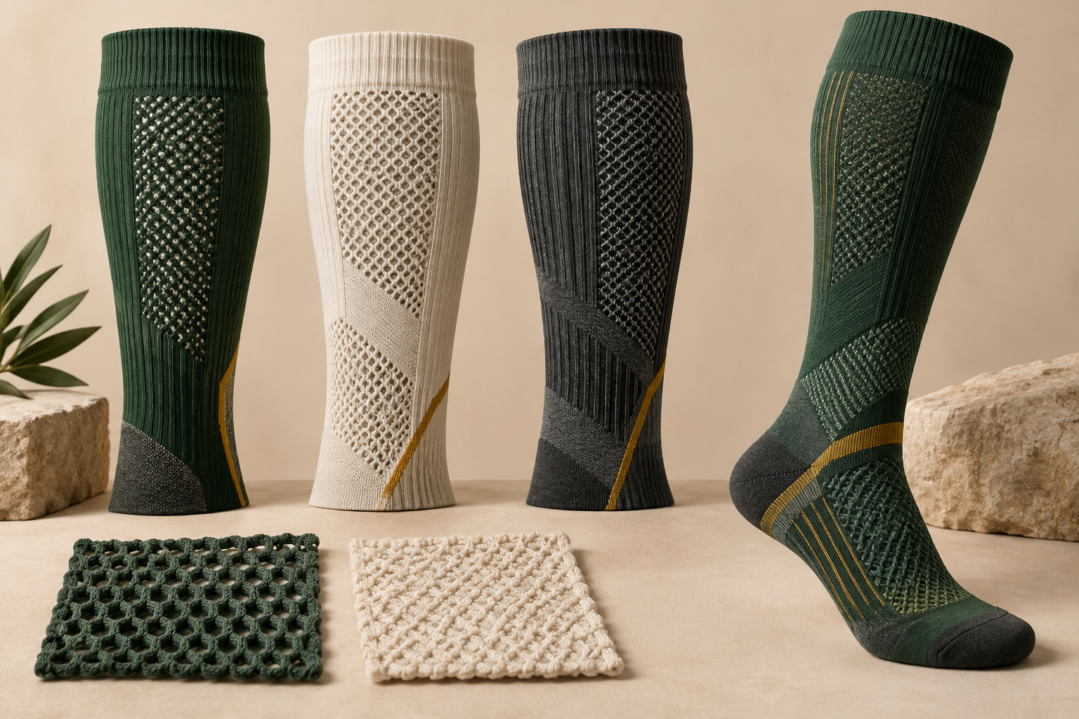 Illustrative mesh and ventilation layout choices
